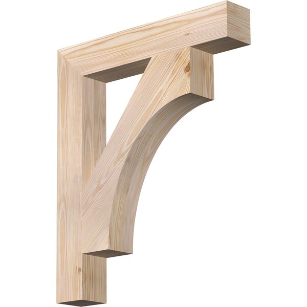 Ekena Millwork Westlake Block Smooth Bracket, Douglas Fir, 3 1/2"W x 22"D x 26"H BKT04X22X26WTL05SDF - main